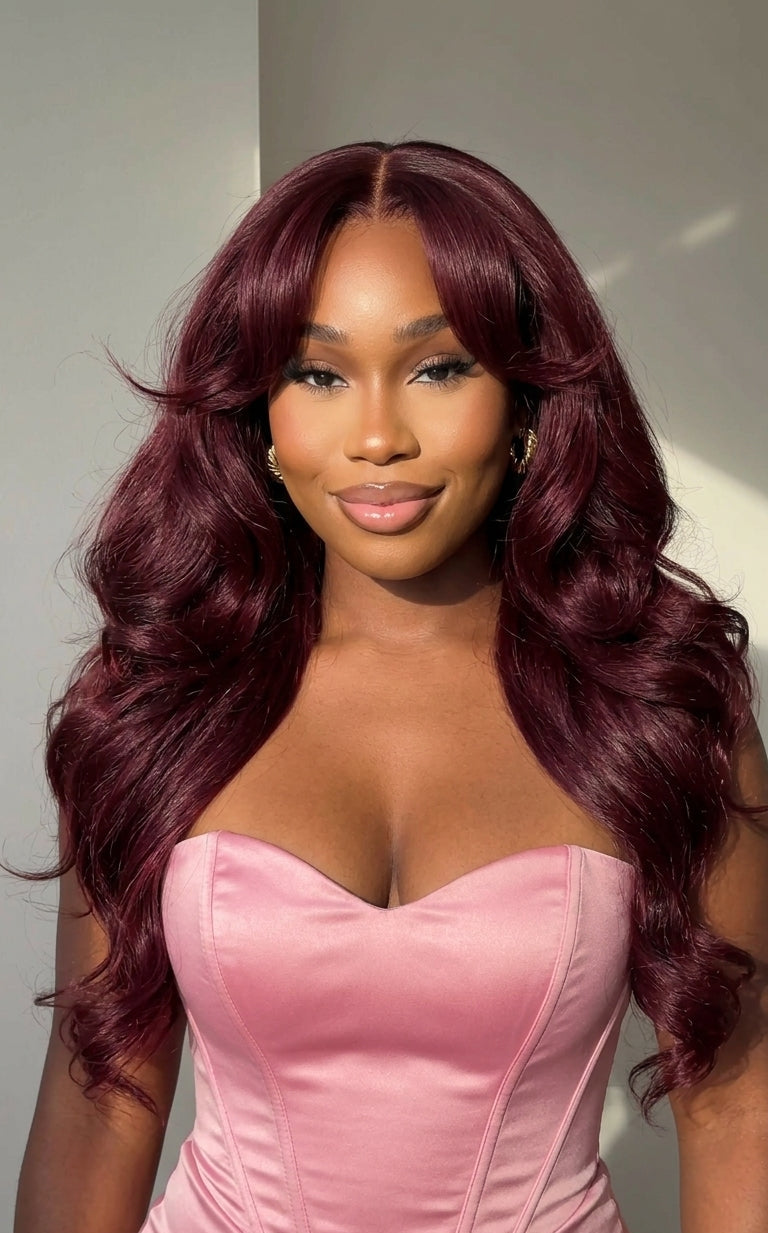 Burgundy Body Wave Bundles