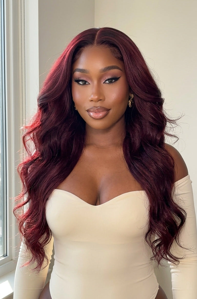 Burgundy Body Wave Bundle Deals
