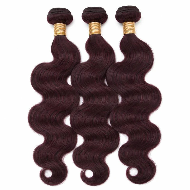 Burgundy Body Wave Bundle Deals