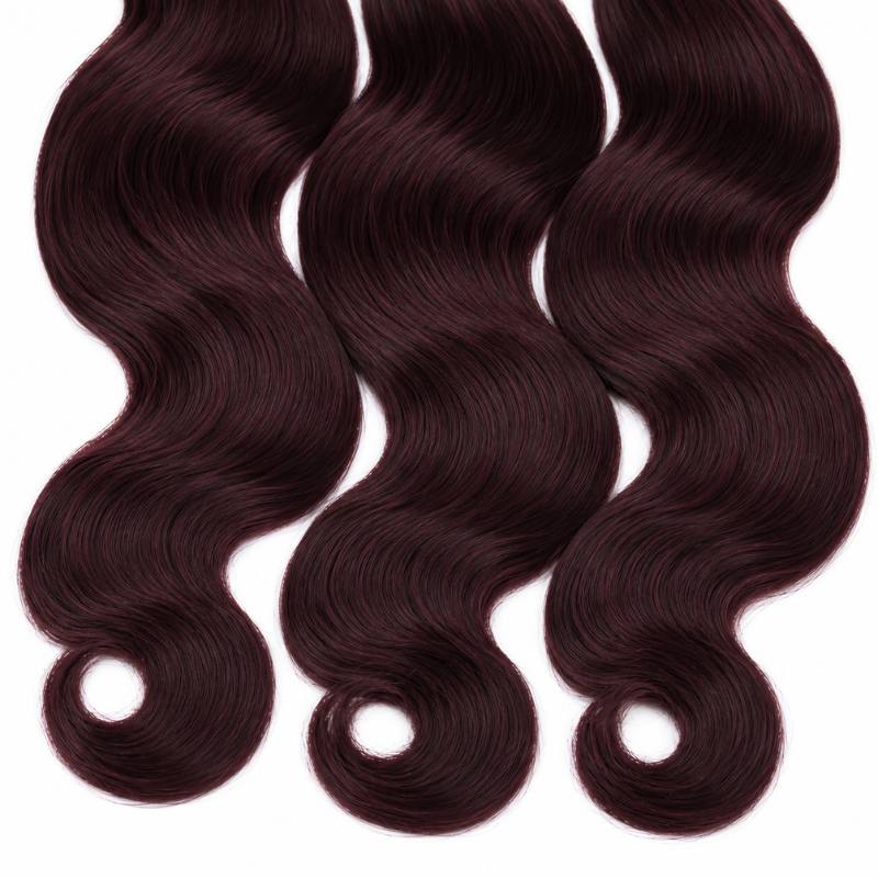 Burgundy Body Wave Bundle Deals