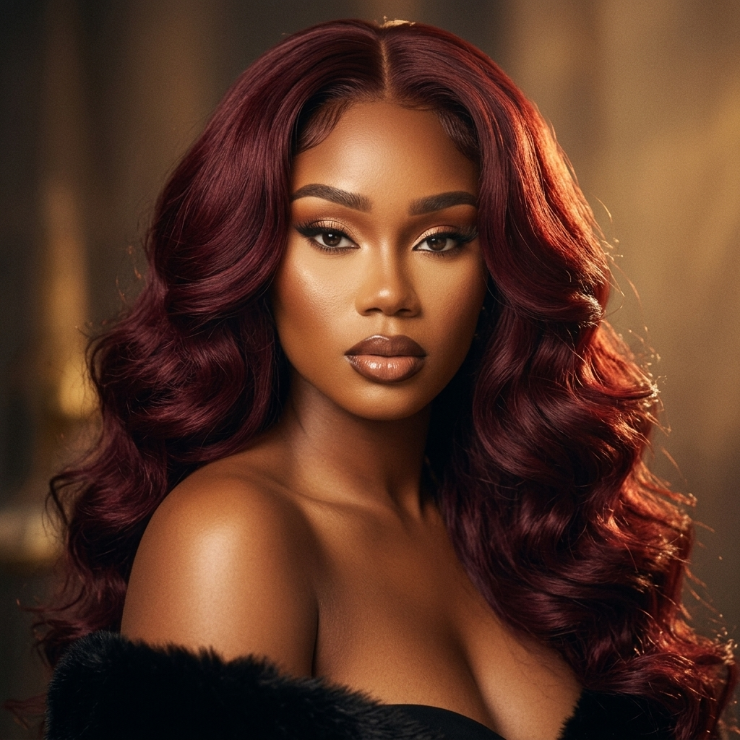 Burgundy Body Wave Bundle Deals